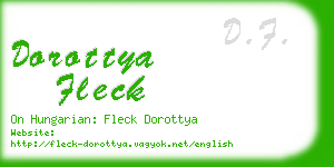 dorottya fleck business card